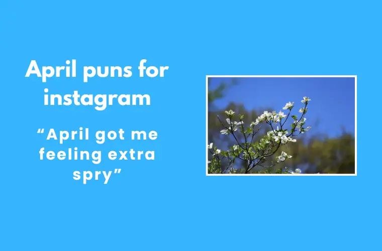 April puns for instagram